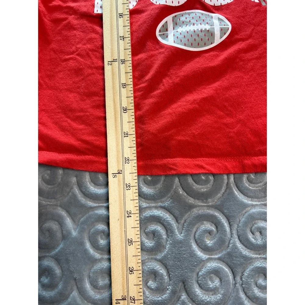 The Children's Place Red Long Sleeve Game Day Boss Football T Shirt Kids L 10 12